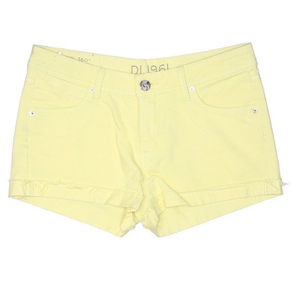 NEW! DL1961 Denim Cameron Short Meringue Yellow 28
